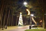 Weihnachtsbaumbeleuchtung in Šventoji am 5. Dezember 2026
