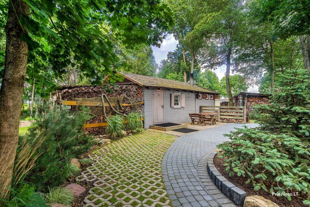 Sauna im Ferienhaus - Camping "Olandų kepurė" in Karkle, Klaipeda Bezirk