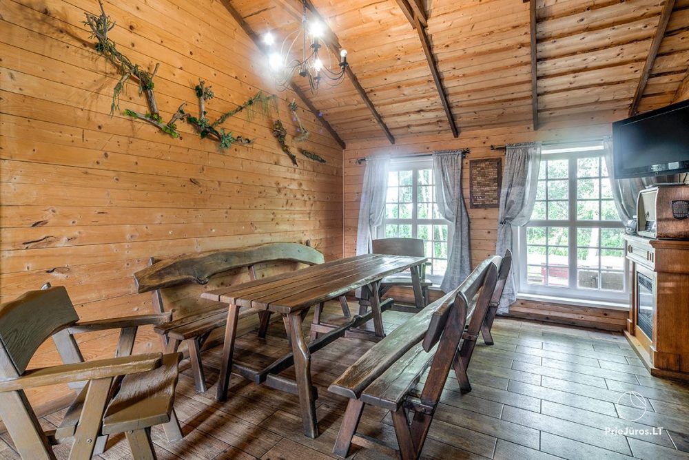 Sauna im Ferienhaus - Camping "Olandų kepurė" in Karkle, Klaipeda Bezirk