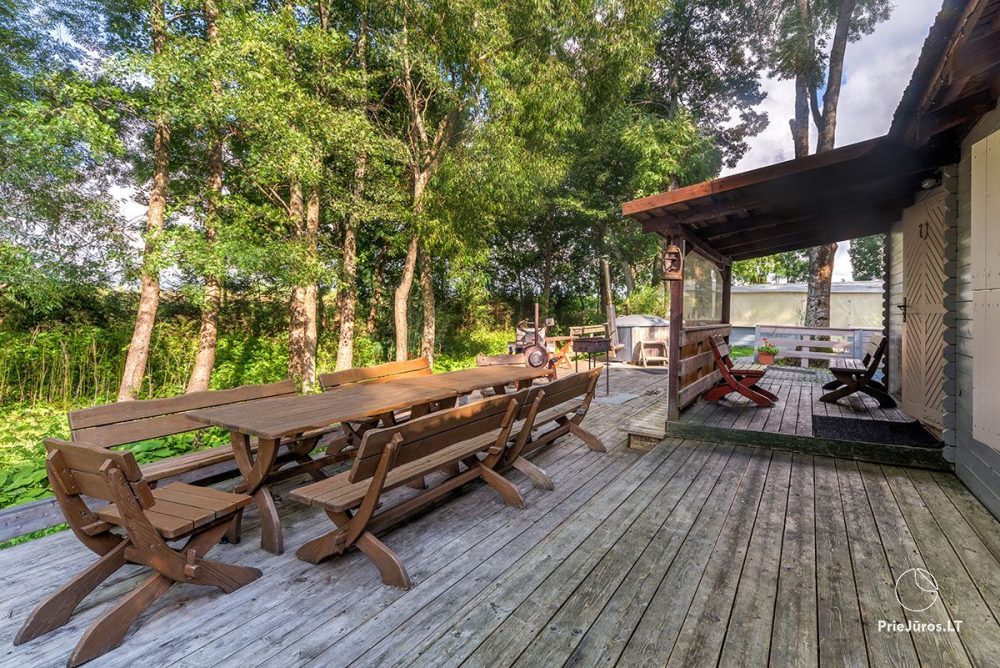 Sauna im Ferienhaus - Camping "Olandų kepurė" in Karkle, Klaipeda Bezirk