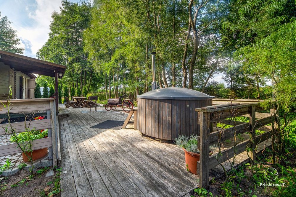 Sauna im Ferienhaus - Camping "Olandų kepurė" in Karkle, Klaipeda Bezirk