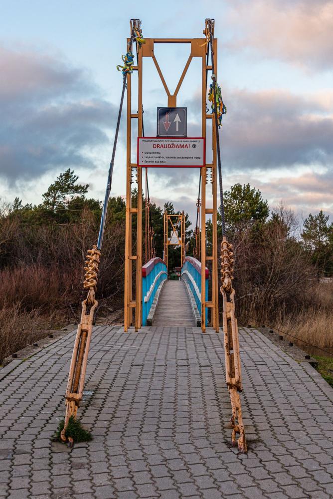 Affenbrücke in Sventoji