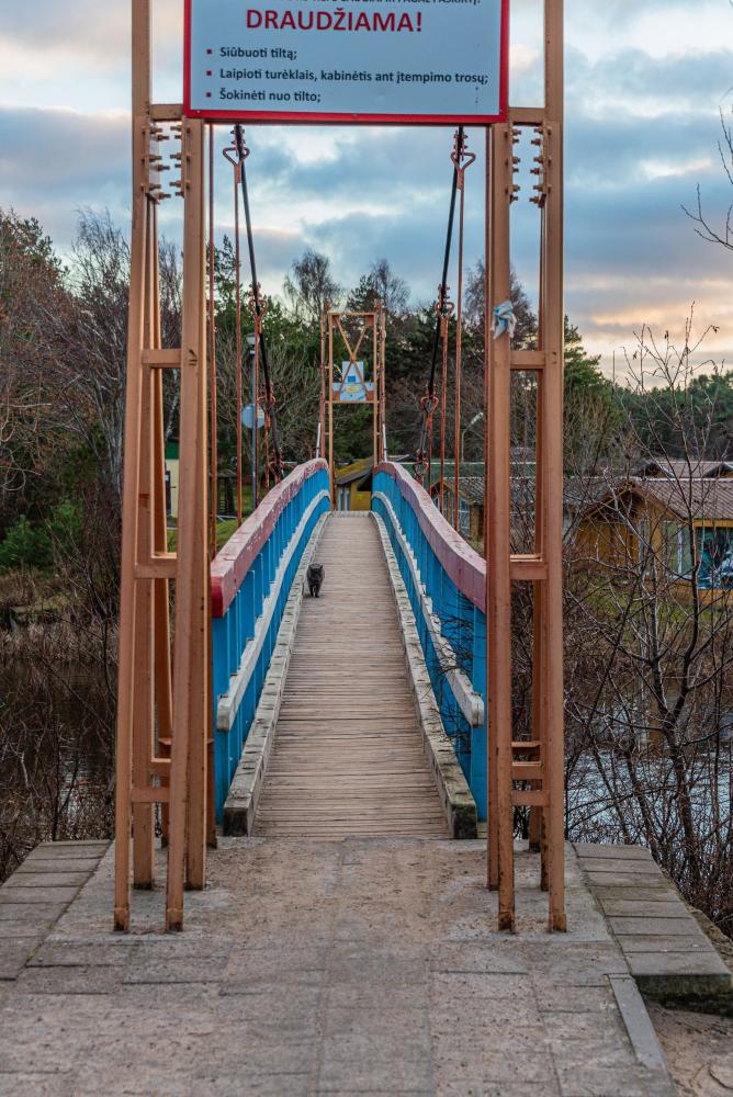 Affenbrücke in Sventoji