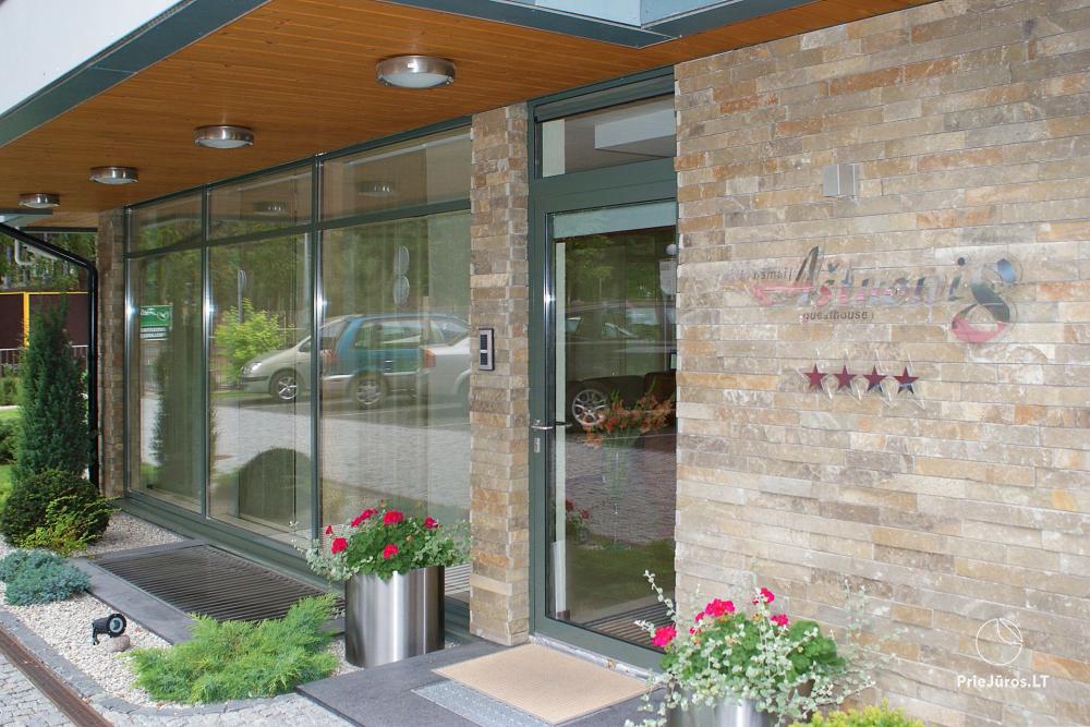 Erholung in Palanga mit SPA im Gästehaus „Aštuoni“ ****