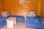Wooden houses (triple, quadruple) with terraces and common bathroom