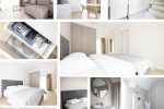 Cremefarbene Cottage-Apartments im zweiten Stock mit Balkon für 4 Personen. 40 qm. - 1