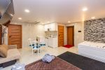 Studio-Apartment mit Schaumbad im Zimmer für zwei - 2